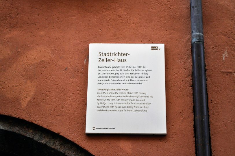 Krimiführung Innsbruck, Altstadt, Stadtrichter-Zeller-Haus