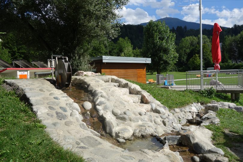Water play Baggersee swimming lake family Innsbruck summer