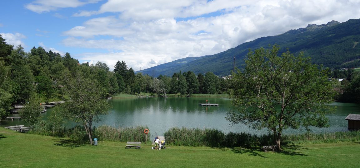 Small lake Innsbruck family