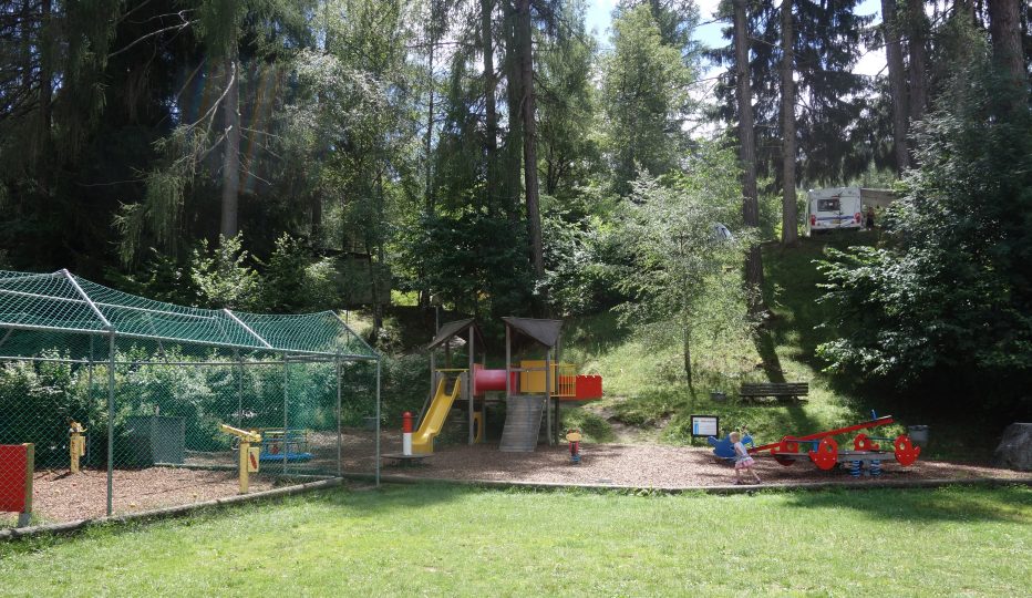 Playground at the family-friendly Natterer See swimming lake