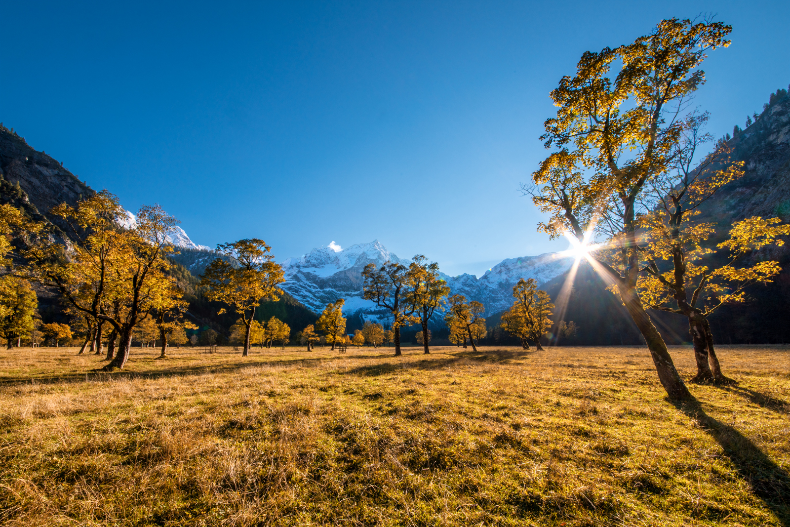 Abendstimmung am Ahornboden - Karwendel - Eng