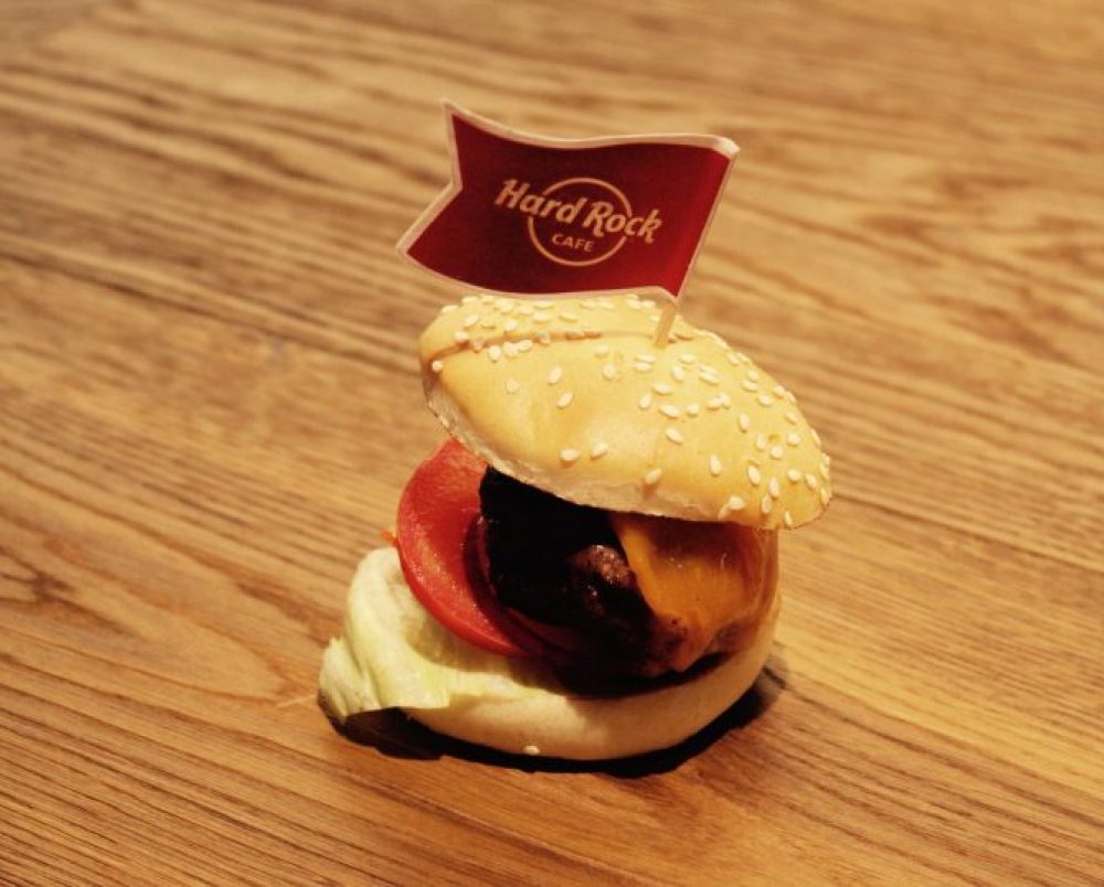 Delicious mini burger, Hard Rock Cafe Innsbruck