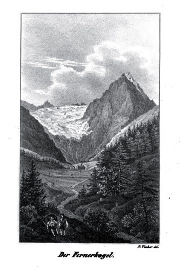 Loseren Ferner 18. Jahrhundert, Lüsens, Sellrain, Innsbrcuk