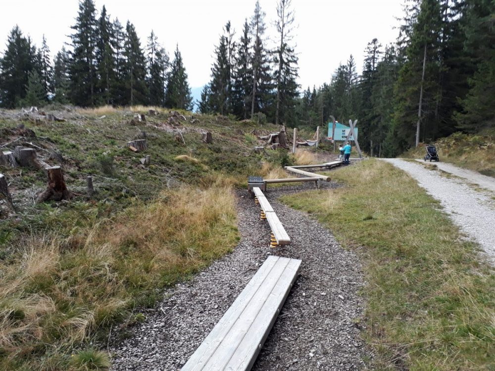 Gleichgewichtsparcour der Seefelder Ski Spur