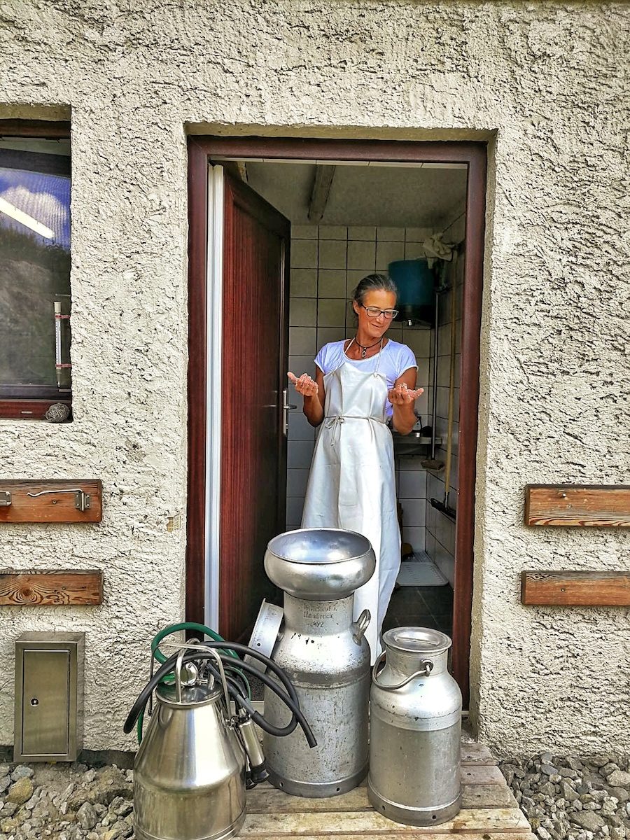 Käserei auf der Juifenalm