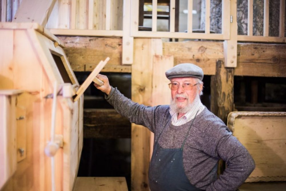 Pepi in seinem Element.