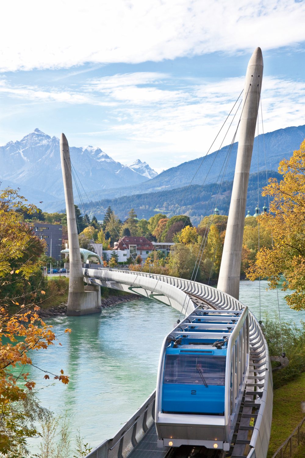 Brücke, Hungerburgbahn, Innsbruck, Inn