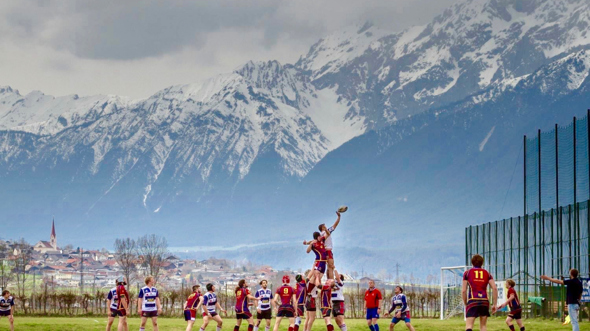 Line out Alps, Rugby in the Alps, Innsbruck, Austria