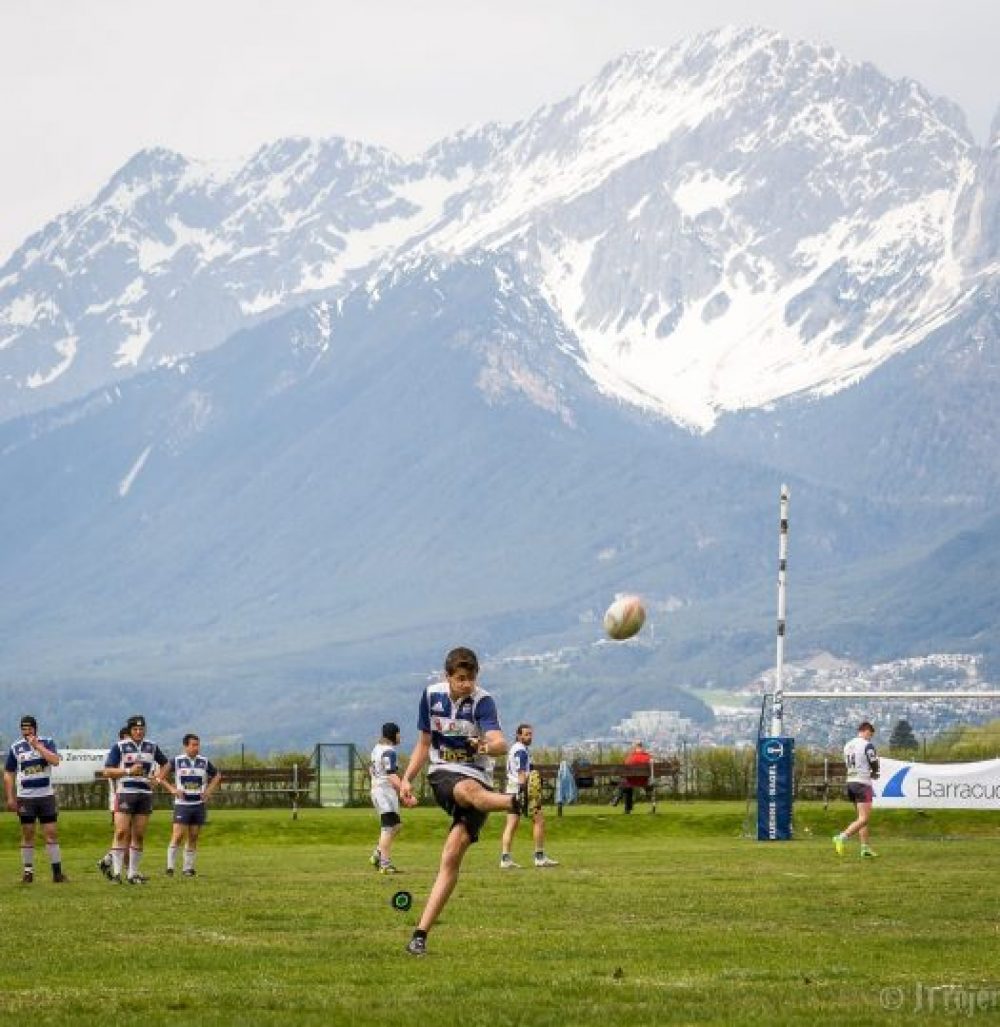Conversion kick - Rugby in the Alps, Innsbruck, Austria