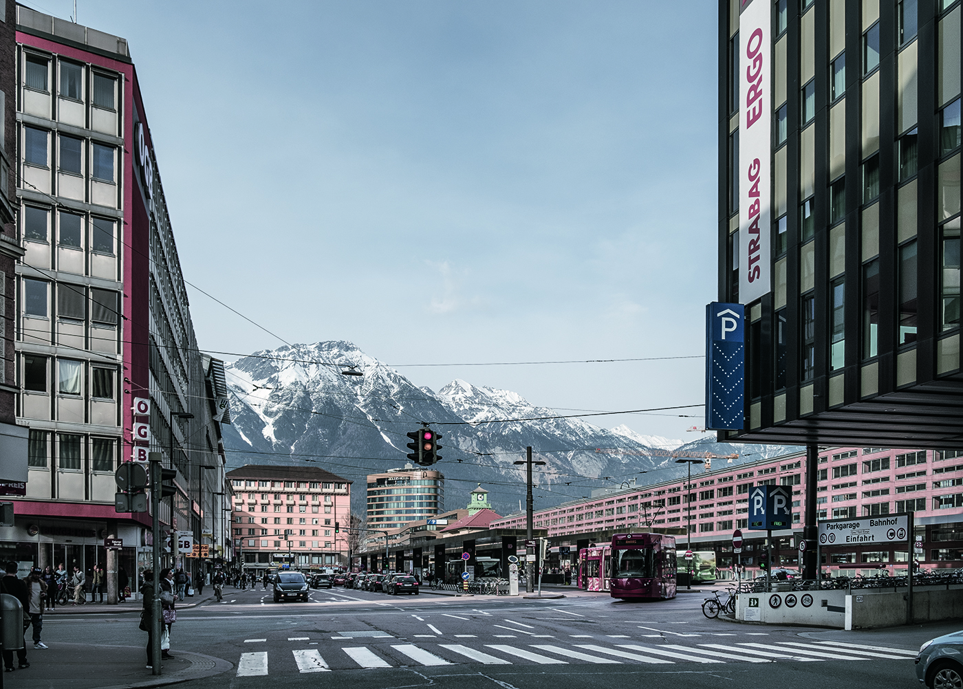 Der Südtirolerplatz nach der Neugestaltung 