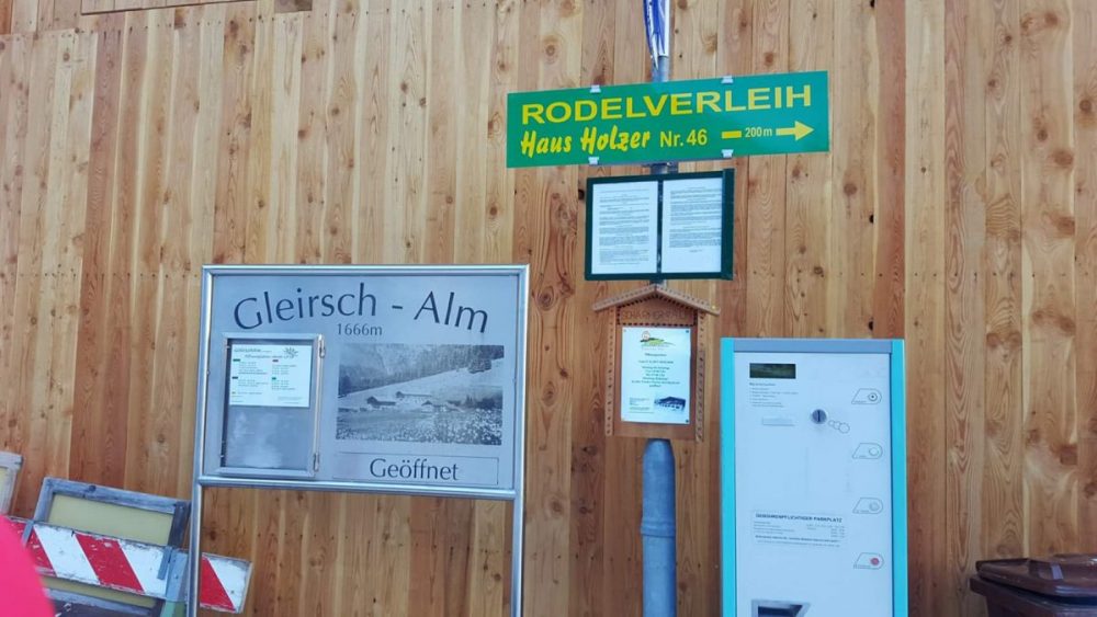 parcheggio Gleirschalm rodel