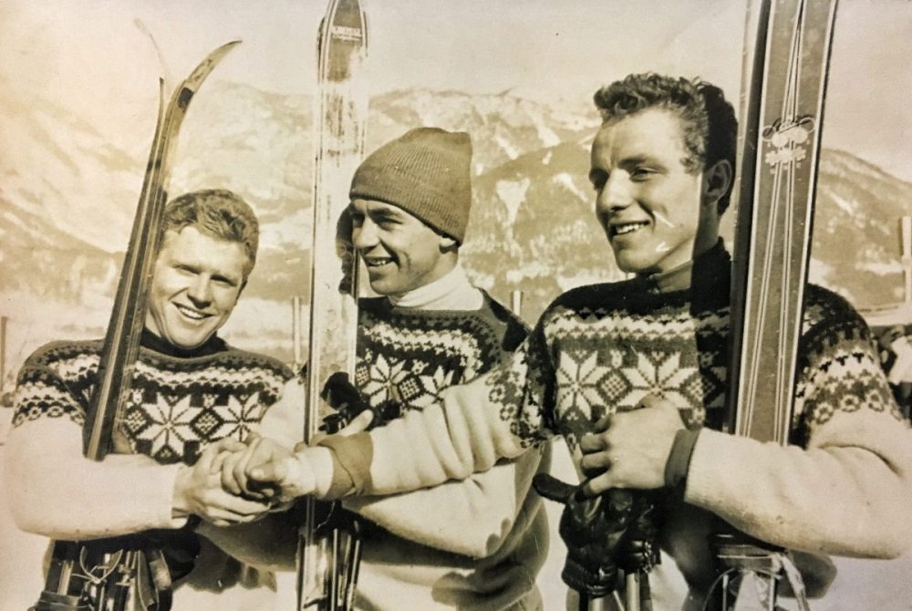 Gerhard Nenning, Karl Schranz und Hugo Nindl.