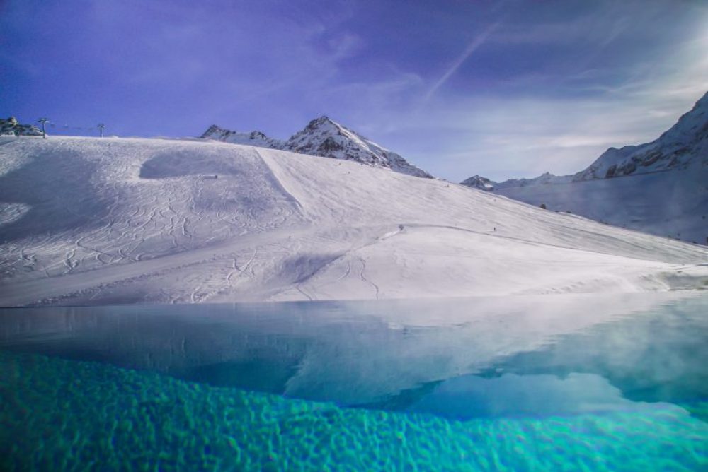 The highest infinity pool in Europe.