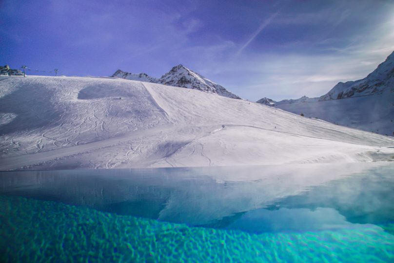 The highest infinity pool in Europe.