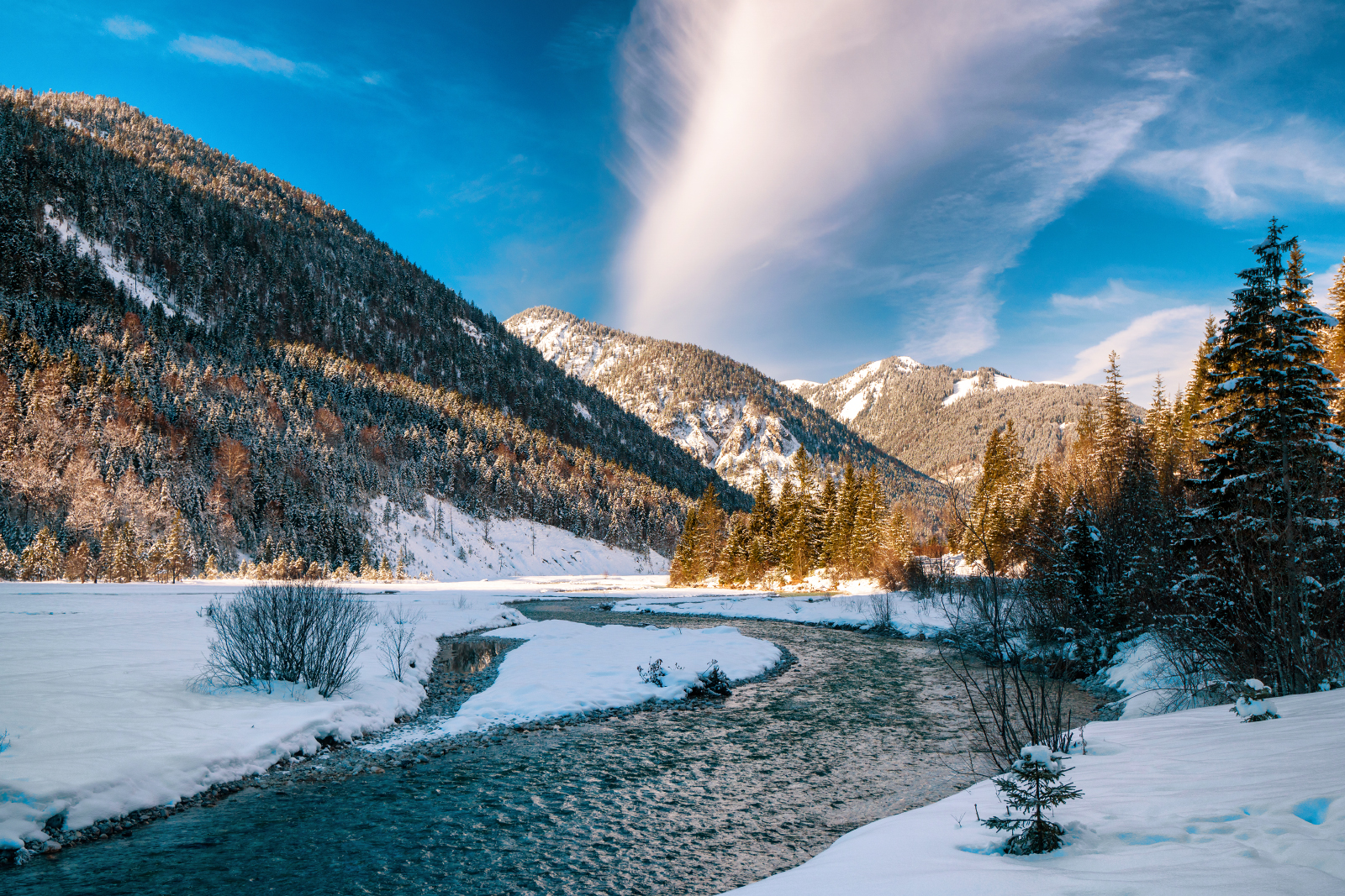 Morgensonne im Risstal