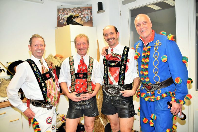 Teils jahrzehntelang sind Robert, Hans, Martin und Peppo schon beim Mullerlaufen dabei. Foto: Tamara Kainz