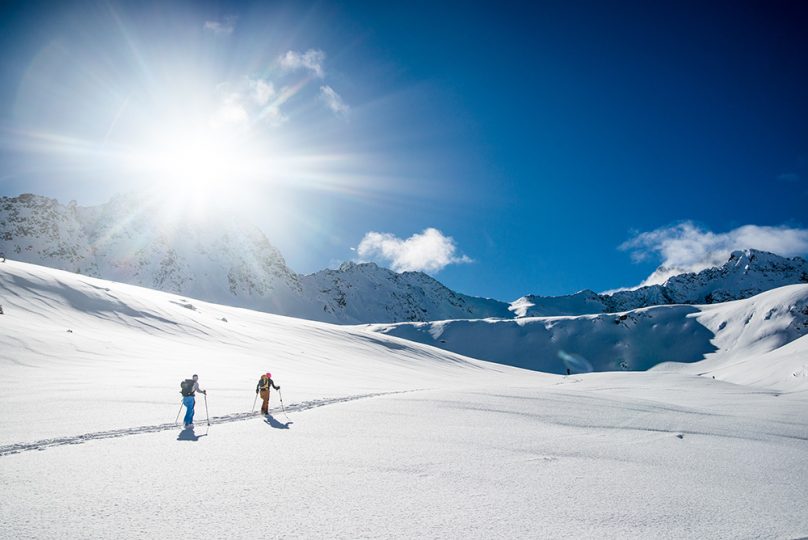 Skitouren für Einsteiger rund um Innsbruck. skitouren für einsteiger, skitour anfänger Innsbruck, tourenlehrpfad Lampsenspitze