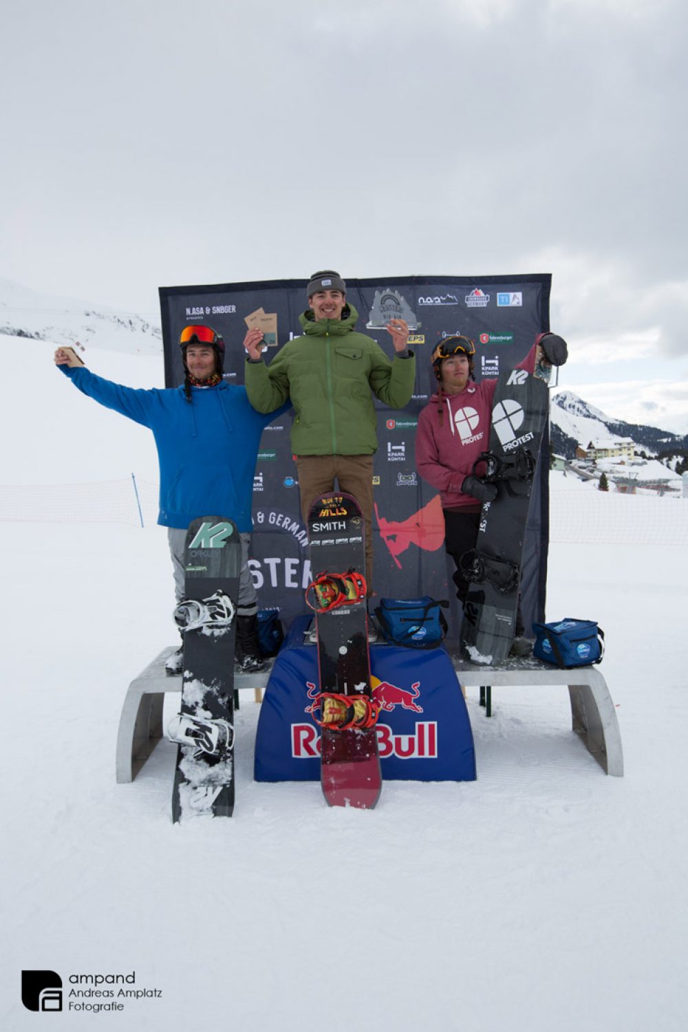 Austrian & German Masters Big Air podium 2018