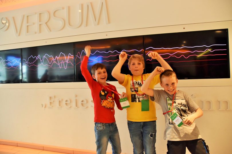 Jonas, David und Johannes – drei Vertreter der Gewinner aus Österreich. Foto: Tamara Kainz