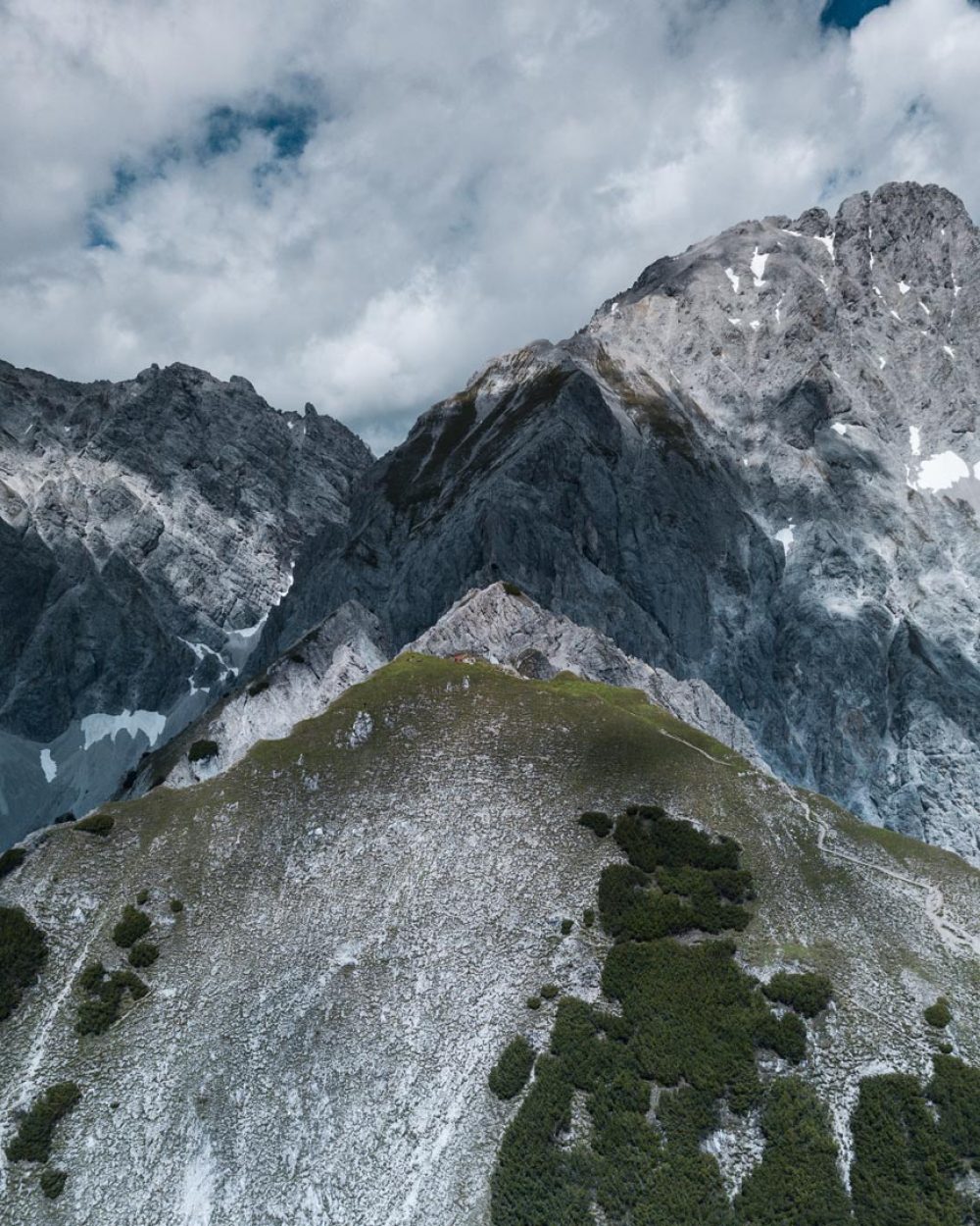 View of the Wankspitze from a distance