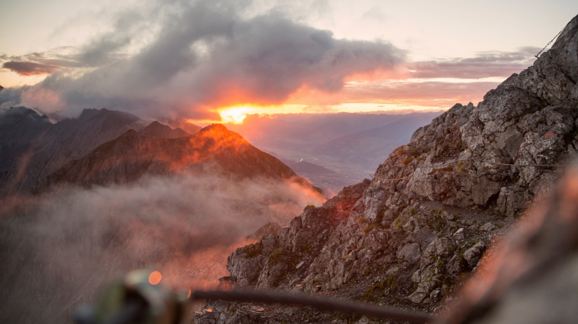 Sonnenuntergang Nordkette.