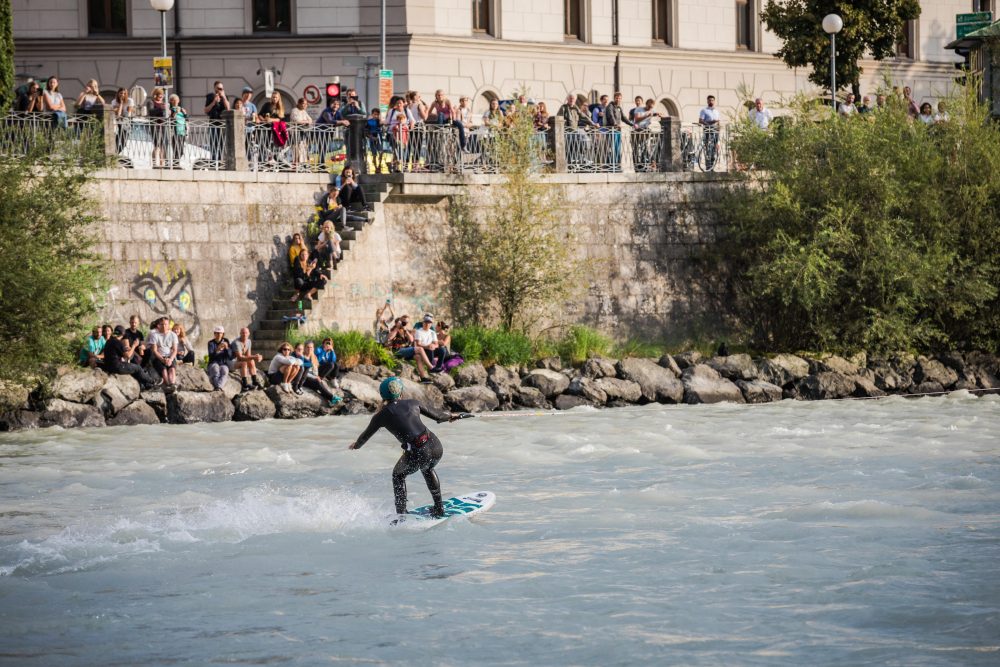 Livia Wöll impressing spectators.