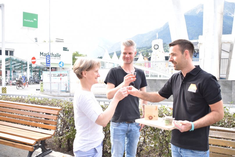 Innsbrucks Essensbotschafter in seinem Element.