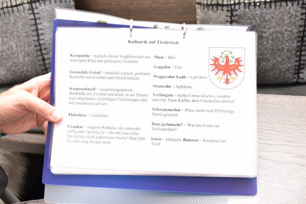 Von „Neiner“ bis „Marende“ - Begrifflichkeiten wie diese lernen die Teilnehmer ebenfalls kennen.