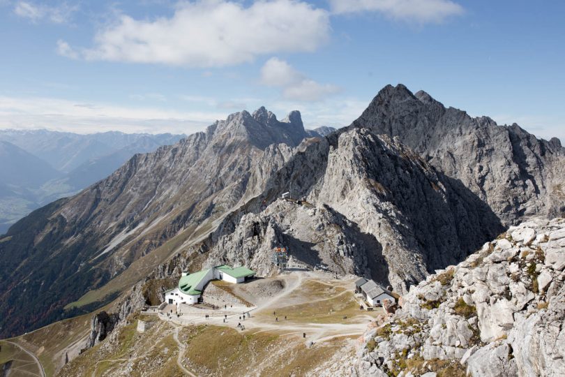 Die Hafelekar Station ist eine der drei Denkmal geschützten Bauten auf der Nordkette.