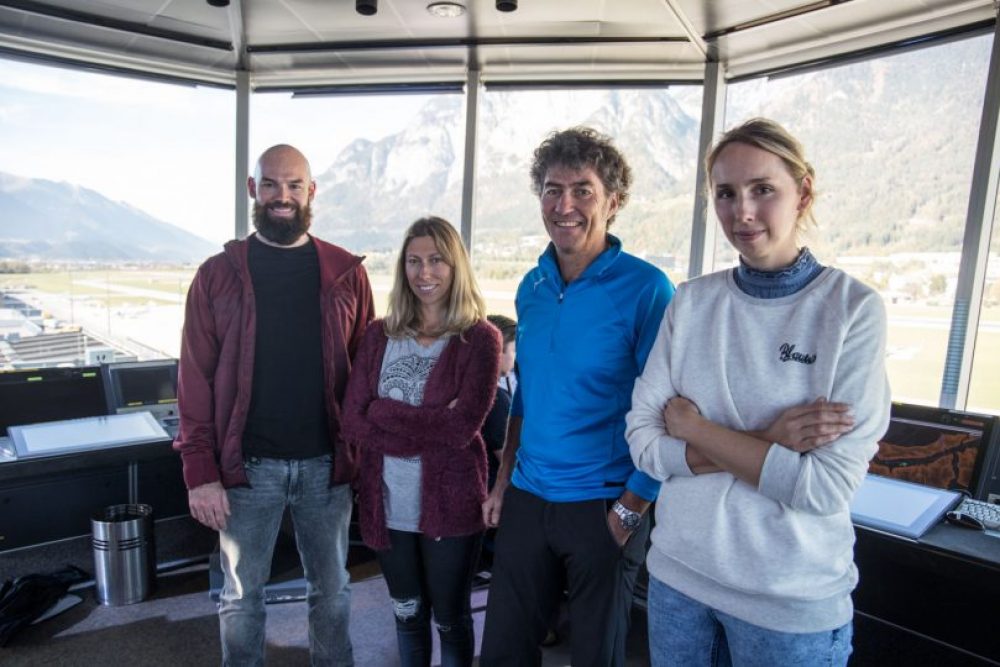 Ashley, Diana, Michael Wieser (Austro Control) und ich.