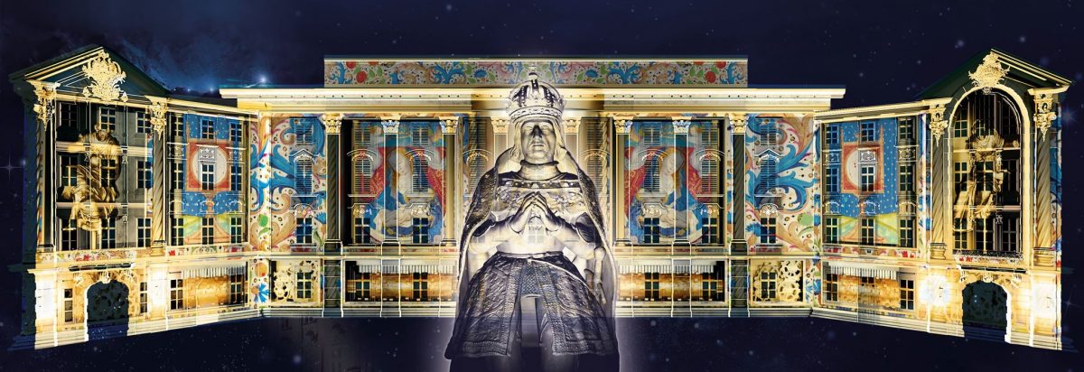 Lo spettacolo di luci e suoni Lightshow Max 500 all#Hofburg di Innsbruck Foto © Innsbruck Tourismus