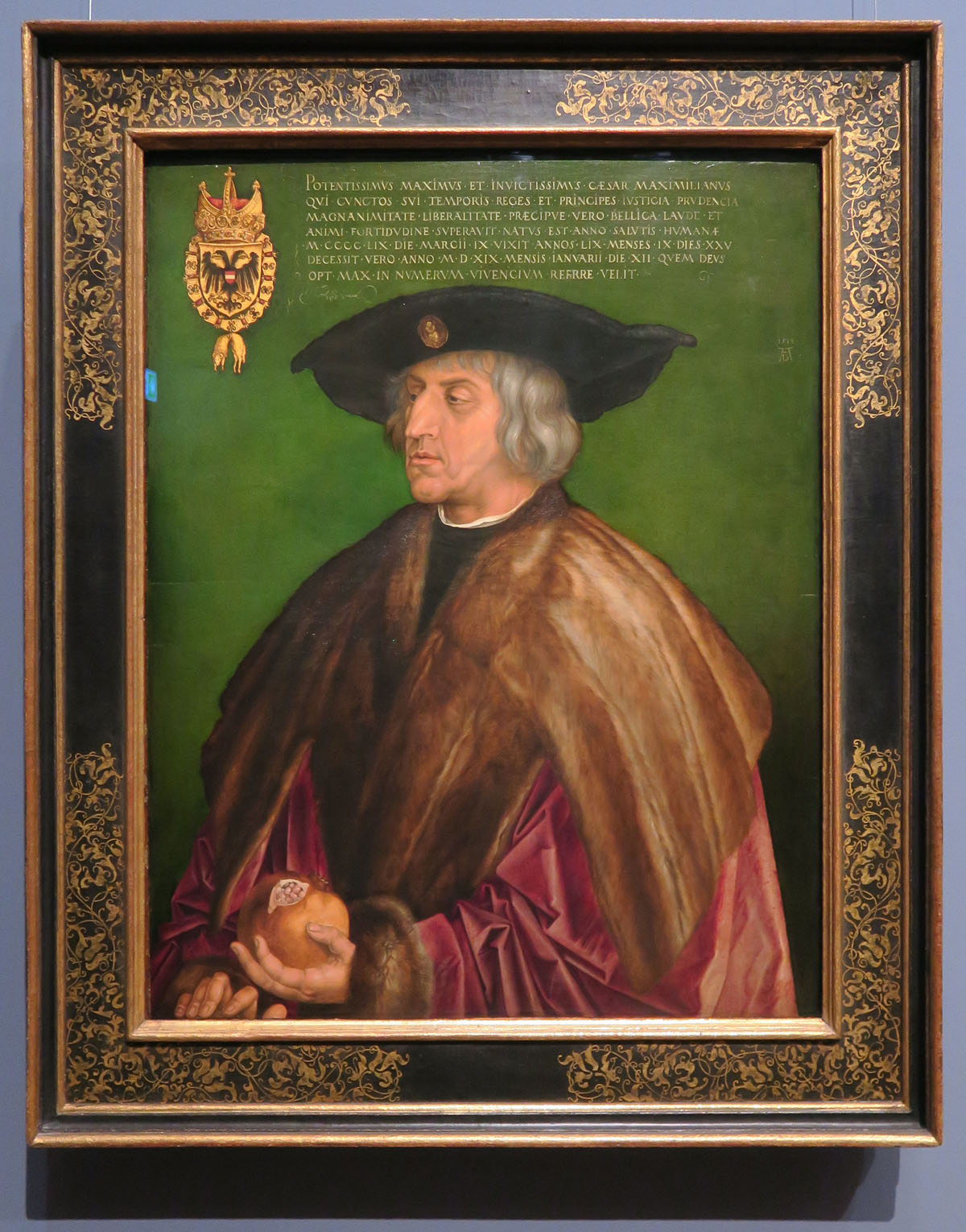 Portrait of Emperor Maximilian I by Albrecht Dürer