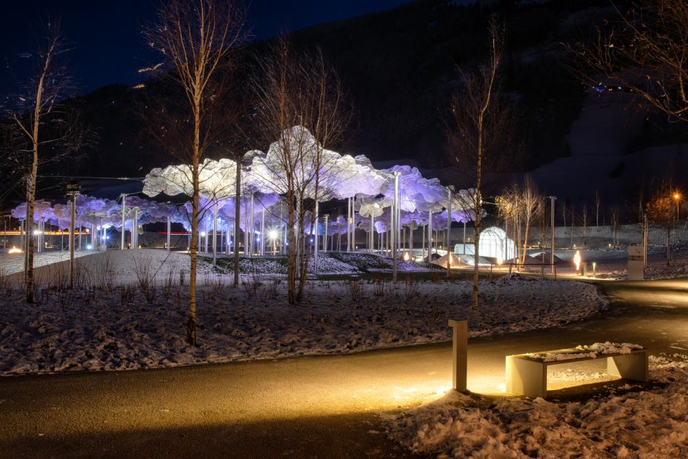 Mondi Cristallo Swarovski giardino luci