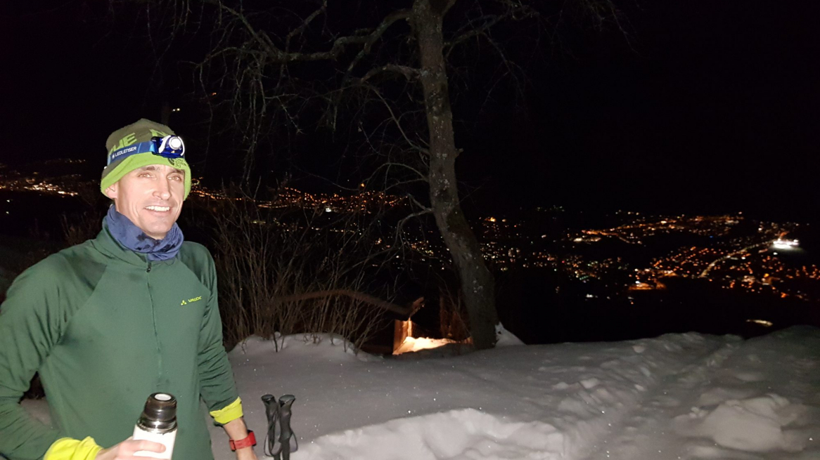 Nachtskitour Glungezer Trinkpause