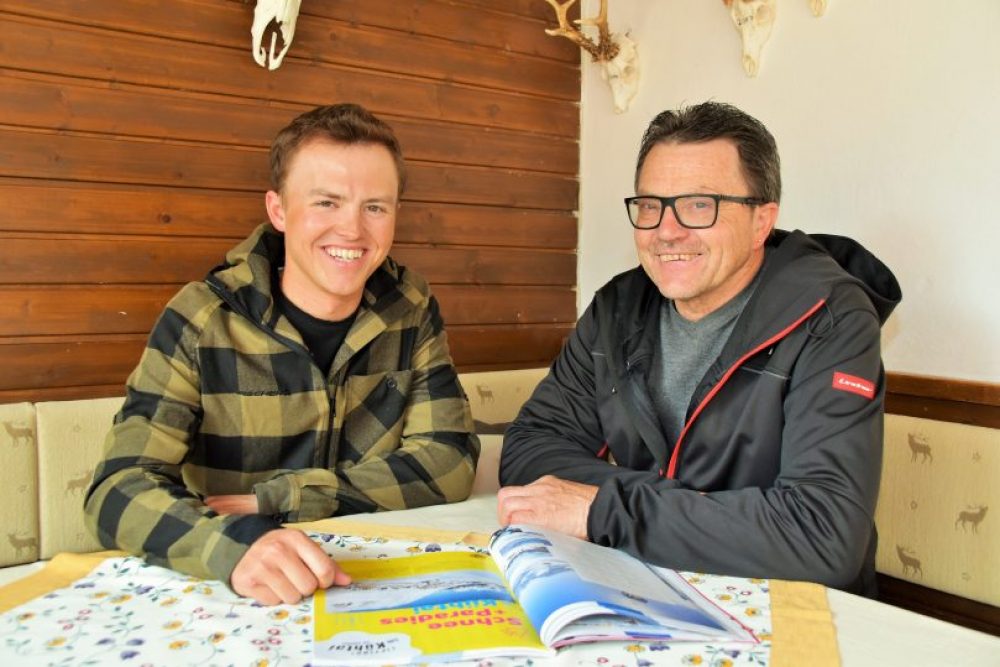 Papa Engelbert hat seinem Sohnemann zweifelsohne die "Bergler"-Gene mit auf den Lebensweg gegeben. Foto: Kainz