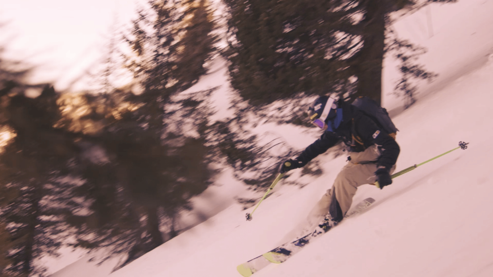 Neil Williman skiing