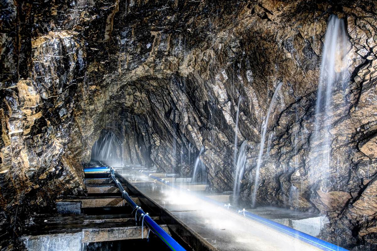 Der Trinkwasser-Sammelstollen bei den Mühlauer Quellen