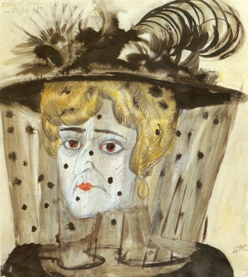L'opera di Otto Dix 'La vedova' (1922) in mostra al Ferdinandeum di Innsbruck, © Zeppelin Museum Friedrichshafen, © Foto Bildrecht Wien