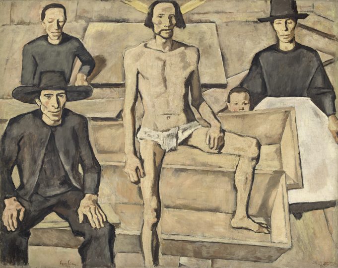 L'opera di Albin Egger-Lienz 'La Resurrezione di Cristo' (1923-24) in mostra al Ferdinandeum di Innsbruck, © Tiroler Landesmuseen