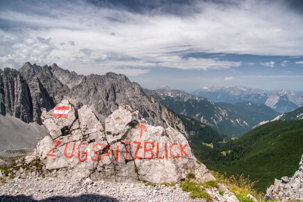 Zugspitzblick am Goetheweg