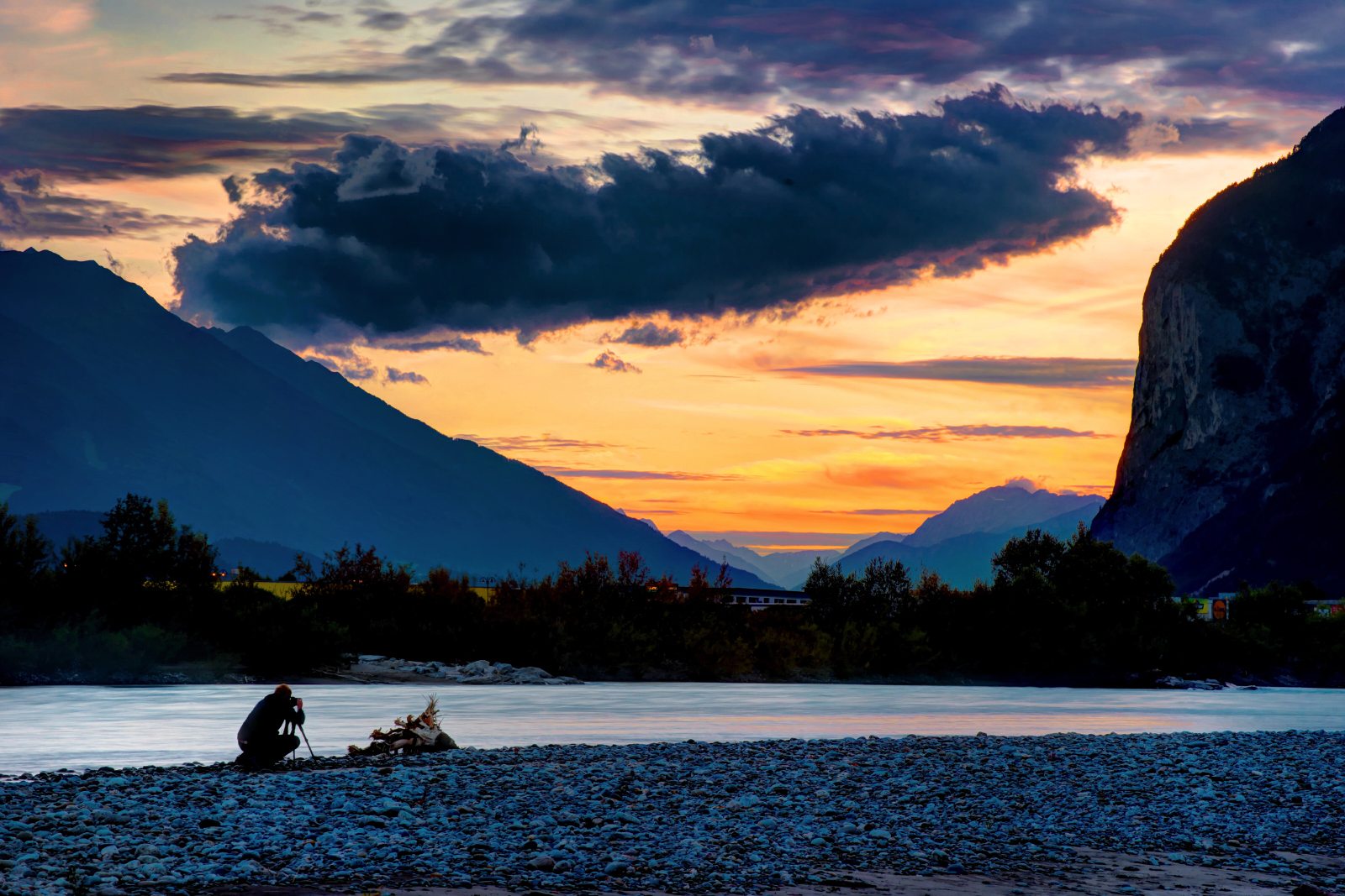 Sonnenuntergang Kranebitten Innsbruck