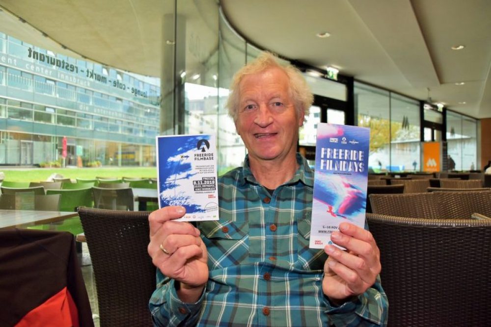 Manfred Pascher ist einer der Hauptorganisatoren der Freeride Filmbase. Foto: Kainz