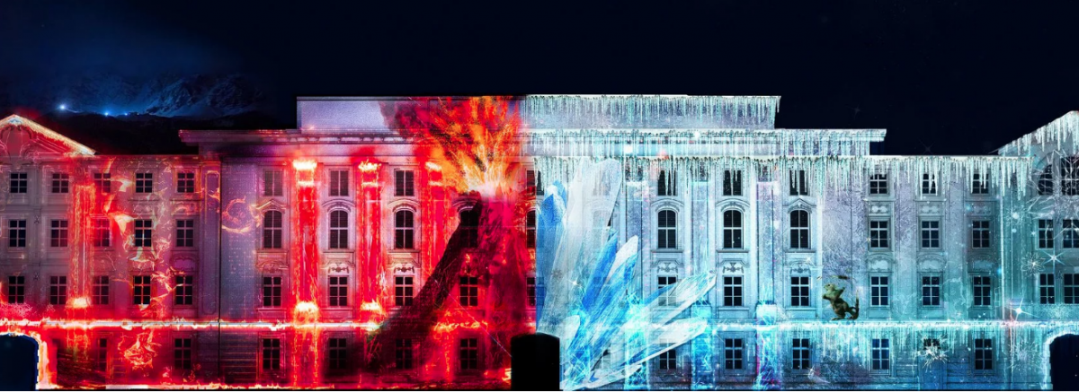 Light Show Mount Magic a Innsbruck, Foto Courtesy Innsbruck Tourismus Verband