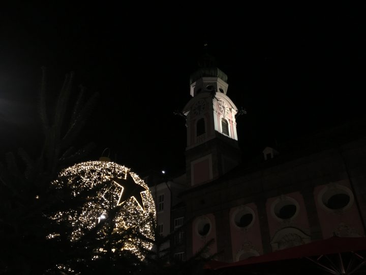 Luminarie natalizie in Maria-Theresien Straße a Innsbruck, Foto © Laura Manfredi