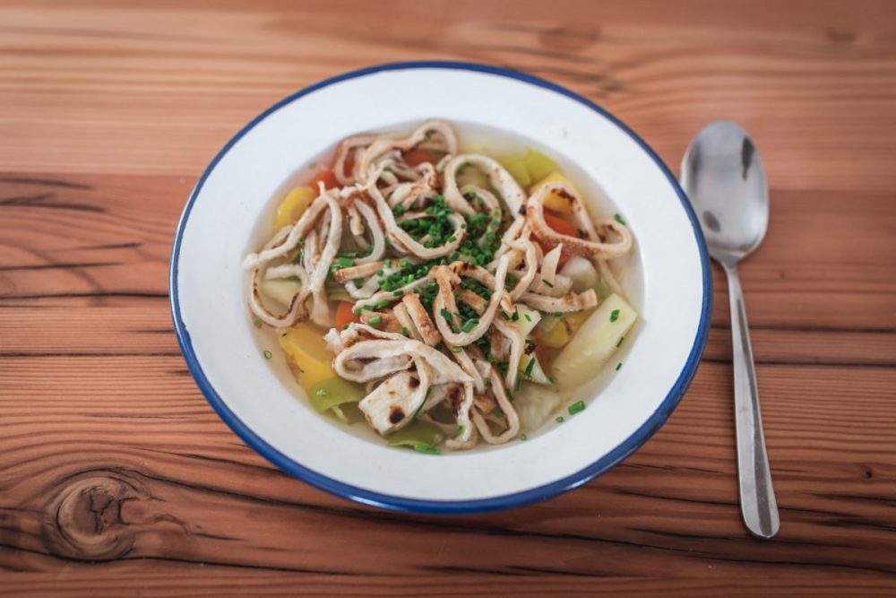 Mit der Fritattensuppe schließt sich der Palatschinken-Kreislauf.