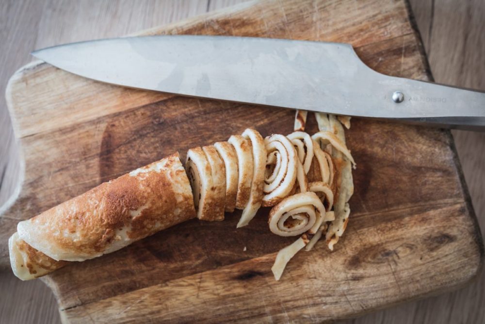 Palatschinken-Restlverwertung: Fritatten.