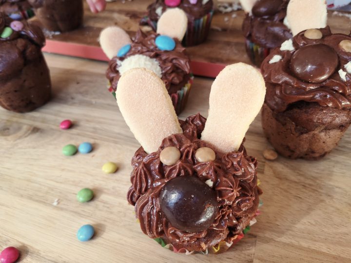 Osterhasenschoko-Cupcakes