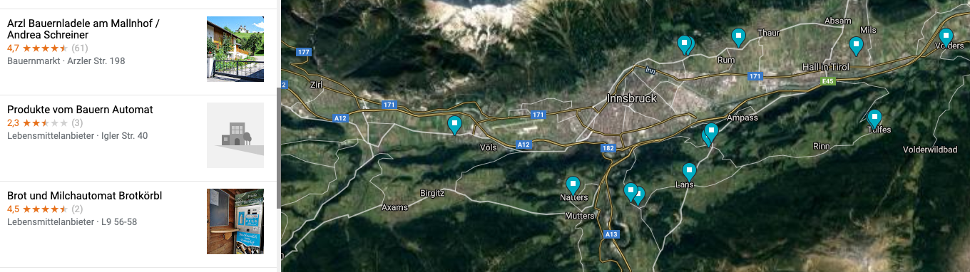 Google Maps Pindrop BuyLocal