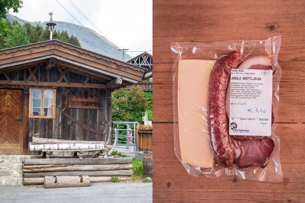 Wanderjause vergessen? Kein Problem im Hofladen in Oberperfuss. Foto: ©Lea Hajner