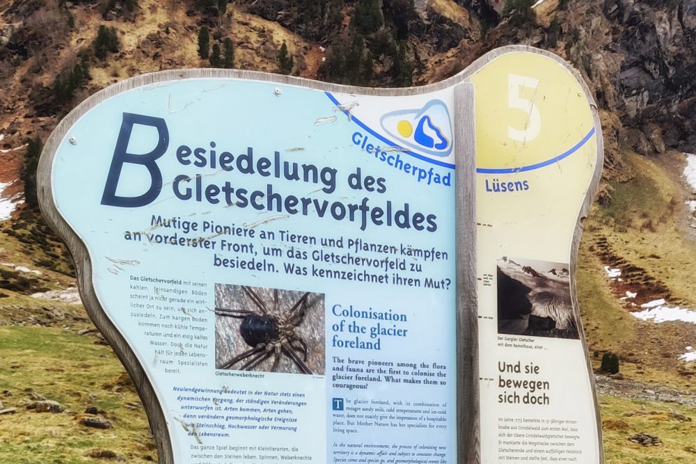 Gletscherlehrpfad Lüsens